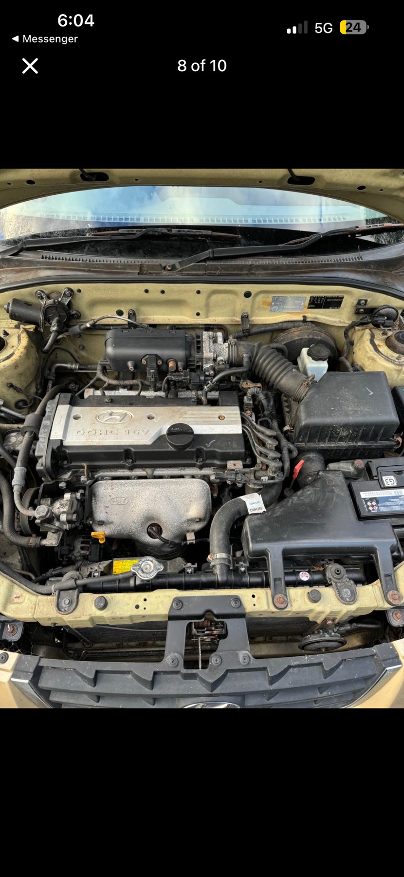 Engine bay before detail
